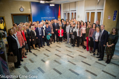 29 November 2019 Participants of the conference “Combating human trafficking in the western Balkans” and the 11th session of the Women’s Parliament © Parliament of Montenegro